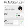 GPS Tracker for Vehicles - Car GPS Tracker Device, Real-Time Mini Vehicle Tracker, No Subscription & No SIM Card Required, Works with Android and iOS (Black) view 4