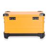 Aluminum Camera Trolley Case, 23 inches Orange Rolling Storage Box Large Carrying Toolbox with Pockets/Inner Dividers for Light Stands, Tripods, Telescopes view 4