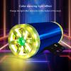 CATHATRR Motorcycle Speakers Systems with Dynamic LED Lighting Steel Sound Components for Motorcycle Bikes Ridings Music view 4