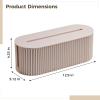 Desk Cord Box Organizer, Top-Slot Easy Plug-in Cable Management, Modern Design, Quality Plastic, Frost White 1 Pcs, for Office and Home Ideal Organization view 4
