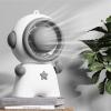 GRABAGECAN Fans, Creative-Astronaut Fan Handheld Portable Wireless Bladeless Fans USB Rechargeable with Lanyard Keychain Ventilador view 4
