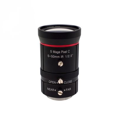 5-50mm 5MP 1/2.5-inch C-Mount 10x Zoom Manual Aperture