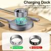 2 Pack TPU Cover and Charger Compatible for Oura Ring Gen 4- Size 8 -Accessories for Workout Gym Women Men view 2