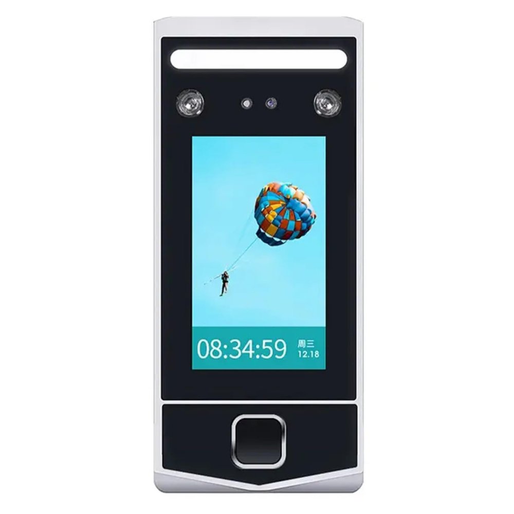 Clocking in Machines for Small Business, 4.3Inch Tft Screen Dynamic Face & Fingerprint Recongintion Machine Door Access Control and Time Attendance System