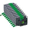3PK 10PK TZe231 Compatible Label Tape Works with TZe White Tze-231 Tze-221 Tze-211 for PTH110 Label Printer(10PK Black on Green) view 1