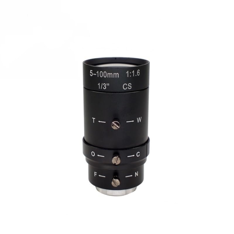 20x Zoom Lens 5-100mm 2MP 1/3 inch CS Mount Camera Lens