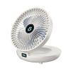 GRABAGECAN Fans, Portable Deformable Fan USB Rechargeable Quiet Pocket Cooling for Office Outdoor Home Travel Folding Small Hand Fan view 1