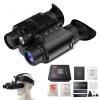 SKIOVEMI Head-Mounted Night Vision Goggles - Rechargeable Night Vision Binoculars/Digital Infrared Goggles for Adults with Manual Focus & 8X Digital Zoom, Include 64GB SD Card view 1