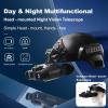 SKIOVEMI Head-Mounted Night Vision Goggles - Rechargeable Night Vision Binoculars/Digital Infrared Goggles for Adults with Manual Focus & 8X Digital Zoom, Include 64GB SD Card view 2