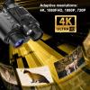 SKIOVEMI Head-Mounted Night Vision Goggles - Rechargeable Night Vision Binoculars/Digital Infrared Goggles for Adults with Manual Focus & 8X Digital Zoom, Include 64GB SD Card view 3