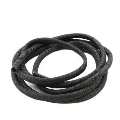 1pc Braided Fiberglass Sleeve - 1m & 5m Lengths, Woven Split Sleeving for Wire Protection, Heat-Resistant & Durable(Black,16MMx5M)