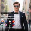 GenXenon Cycling AI Smart Glasses for Men Women, AI Translator Powered by ChatGPT, Support 160+ Languages, Bluetooth Running Sunglasses with Polarized Lenses for Sports Outdoor ActivitiesSiliver view 3