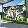 BlissYard Soccer 11th Birthday Banner 71x43 Inch Polyester Party Decor view 2