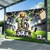 BlissYard Soccer 16th Birthday Banner 71x43 Inch Polyester Party Decor view 2