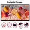 120 Inch Projector Screen, 16:9 HD Outdoor Portable Foldable Projection Screen for Home, Office, School, Camping view 2