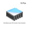 10x20x20mm Black Aluminum Heatsink Thermal Adhesive Pad 3D Print 10Pcs HOAIEB 22073727 view 2