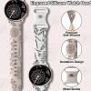 20mm Width Silicone Straps Belt with Dandelions Design for Smartwatches Repalcement Accessory Women's Sports Watch Straps view 3