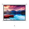 60 Inch Projector Screen Pull Down 16:9 4K HD Manual Retractable Projector Screen with Auto-Locking Wall Mounted for Home Theater Movie Night view 1