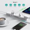 2 Prong Power Strip, NUTICT 2 Prong to 3 Prong Outlet Adapter, 3FT Flat Extension Cord with Outlet Cover, 5-Outlet & 4 USB Ports, 1440J Surge Protector, Wall Mountable, Ideal for Old House, White view 3