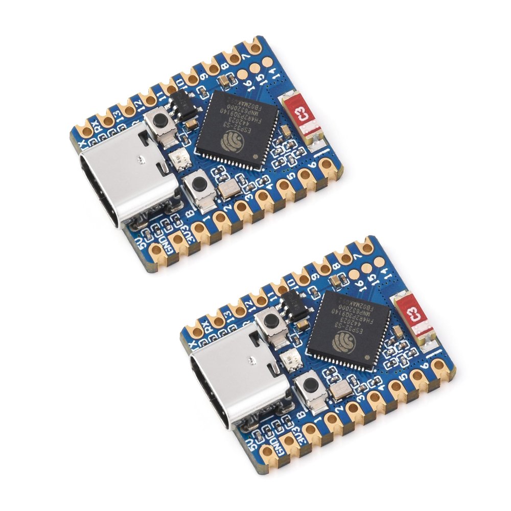 (2PCS) ESP32-S3 Mini Development Board, Based on ESP32-S3FH4R2 Dual-Core Processor, 240MHz, 2.4GHz Wi-Fi & Bluetooth 5, Support IoT, Mobile Devices, Wearable Electronic Devices, Smart Homes