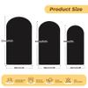 7.2 ft Arch Backdrop Cover Black - Double-Sided Spandex Arch Covers Stretchy Backdrop for Balloon Arches Birthday Party Baby Shower Banquet Wedding Photo Background view 2