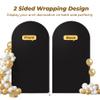7.2 ft Arch Backdrop Cover Black - Double-Sided Spandex Arch Covers Stretchy Backdrop for Balloon Arches Birthday Party Baby Shower Banquet Wedding Photo Background view 3