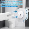 Ucaimao 80 PCS Disposable Toilet Brush Cleaner RefillsToilet Bowl Brush Handle Refills Cleaning System Replacement Heads Cleaner Pads for Bathtub Wash Basin (Only RefillsOnly Fits Ucaimao) - White view 2