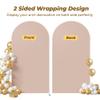 7.2 ft Arch Backdrop Cover Nude Blush - Double-Sided Spandex Arch Covers Stretchy Backdrop for Balloon Arches Birthday Party Baby Shower Banquet Wedding Photo Background view 3