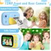 Instant Print Camera for Boys with 3.5" Large Screen,Christmas Halloween Birthday Gifts for Boys Girls 3 Years and Up, Front Rear Dual Cameras with 1080P Videos,32G Card and Charming Stickers(Blue) view 2