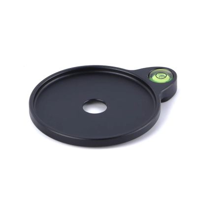 Tripod Add-on Spirit Level Plate Circular Offset Leveling 76/60/50mm Diameter Metal Base Bubble Leveler, Compatible with Benro, Gitzo, for Tripod/Head (50mm)