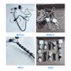 100 PCS 8 Inches Black Reusable Cable Ties, Adjustable Cord Straps, Cable Organizer, Cord Wrap and Hook Loop Cords Management view 3