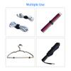 100 PCS 8 Inches Black Reusable Cable Ties, Adjustable Cord Straps, Cable Organizer, Cord Wrap and Hook Loop Cords Management view 4