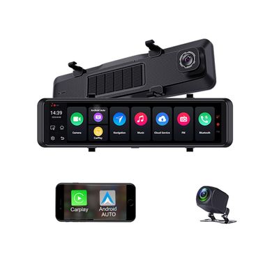 12" Car DVR Rearview Mirror Dash Cam Car Camera Front Rear Full HD 1080P Android 14.0 OS 8Core RAM 4GB+ROM 64GB Carpaly Android Auto WiFi Network GPS Navigation Offline Map 24/7h Parking Mode ADAS