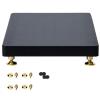 Audio Speaker Stabilizer Base with Fixed Copper Nail,MDF Subwoofer Isolation Stand Platform for Studio, Home, Office(Black B,1Pcs,25cmx30cm) view 1