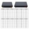Audio Speaker Stabilizer Base with Fixed Copper Nail,MDF Subwoofer Isolation Stand Platform for Studio, Home, Office(Black B,1Pcs,25cmx30cm) view 3