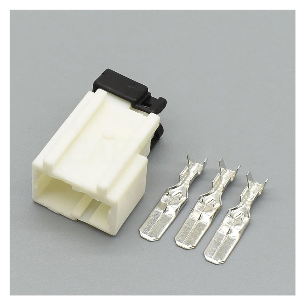 1 Set 3 Ho*/le 7122-6030 7123-6030 Auto Wiring Wire Harness Plug Electric Unsealed Female Male Socket for Auto Trucks Excavator(Army Green)