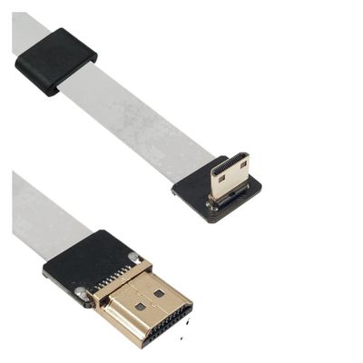 Treayes High Definition Soft Wire Gyroscope stabilizer m;ic/ro DSLR Standard HDMI to m;ic/ro HDMI Soft Wire electrostatic Cloth magneti(0.1M,A1-C3)