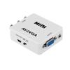 lvifloae AV to VGA Adapter 1080p Mini Video Converter Analog Signal Video Connector Set Top Box Computer Monitor Screen TV to Computer Converter Box with USB Cable White view 1