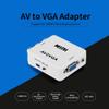 lvifloae AV to VGA Adapter 1080p Mini Video Converter Analog Signal Video Connector Set Top Box Computer Monitor Screen TV to Computer Converter Box with USB Cable White view 2