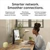 Google Nest WiFi Pro - Wi-Fi 6E - Reliable Home Wi-Fi System with Fast Speed and Whole Home Coverage - Mesh Router - Non-Retail Packaging - 4 Pack - Snow view 3