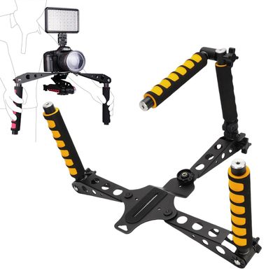 YUEHISY Camera Shoulder Support Rig Kit for DSLRs Video Camcorder, Adjustable Brackets & Handles, Extended Rod Support System Camera Stabilizer