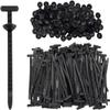 100 Pcs Nylon Universal Cable Tie Buckle with Pin & Button Design for Car Daily Auto Fixing Multipurpose Plastic Cable Ties Tool UV Resistant Zipties High Temperature Locking Zip Ties Holder view 1