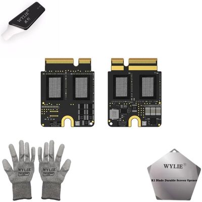 JCID MAC Studio SSD Raw Adaptor PCB Board Compatible with Mackbook M2 Mackbook M3 Mackbook M4 Models WYLIE Tools 5 Pack