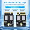 JCID MAC Studio SSD Raw Adaptor PCB Board Compatible with Mackbook M2 Mackbook M3 Mackbook M4 Models WYLIE Tools 5 Pack view 3