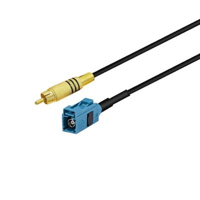 bodateng LIHUA RG174 Video Cable R/CA Male to Fakra Female Adapter Car Reversing Rear View Camera Adapter Cables(Fakra Z F to RCA M,15CM)