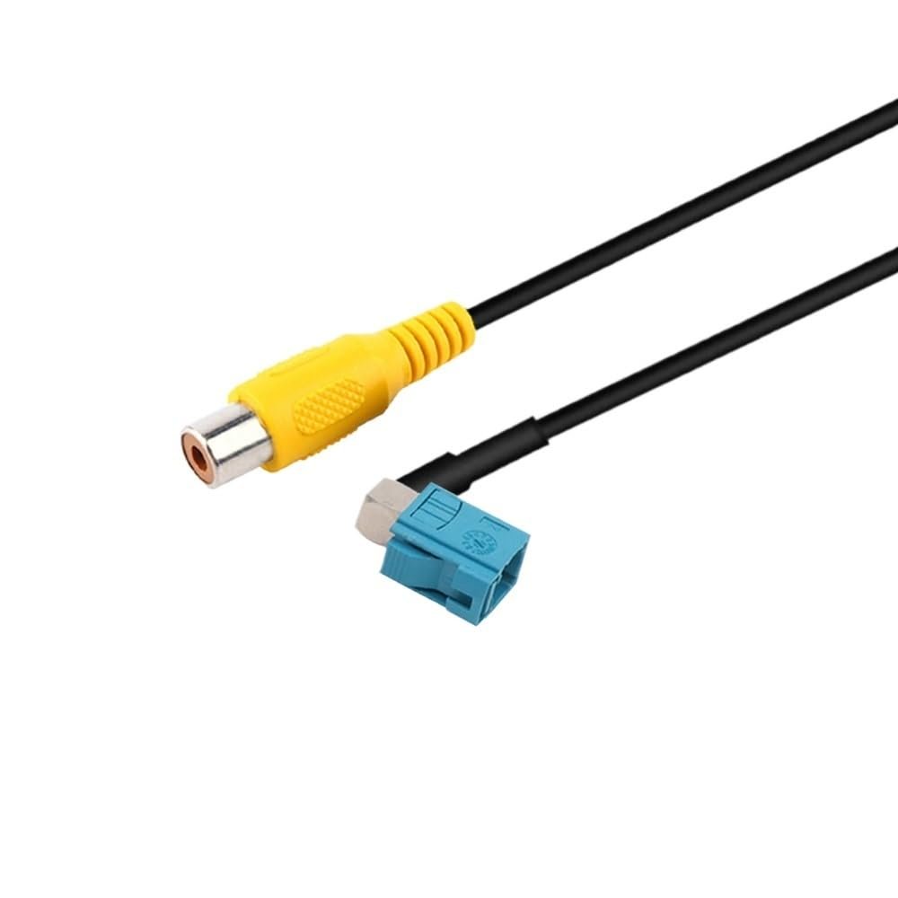 bodateng LIHUA Fakra Female to R/CA Female Video Cable Adapter Car Reversing Rear View Camera Adapter Cables(Fakra Z F90 to RCA F,30CM)