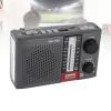 FAUOSWUK Portable AM FM Shortwave Radio, Abs Retro Portable Radio Built in Flashlight with Lanyard for Home Travel Camping view 2