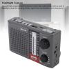 FAUOSWUK Portable AM FM Shortwave Radio, Abs Retro Portable Radio Built in Flashlight with Lanyard for Home Travel Camping view 3