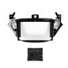 9" Car Stereo Navigation Radio Mounting Frame Bracket with Wiring Harness Compatible with Opel Adam 2013 2014 2015 2016 2017-2021 for Opel Corsa 2014 2015 2016 2017 2018 2019 2020 2021 (E) UV Black view 2