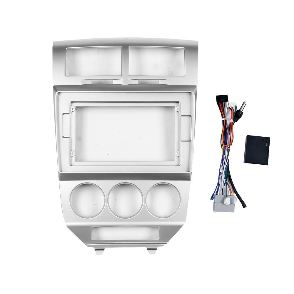 Car Stereo Navigation 10" Android Radio Mounting Frame Mask Bracket with Wiring Harness Specific Designed for Dodge Caliber 2007 2008 2009 2010